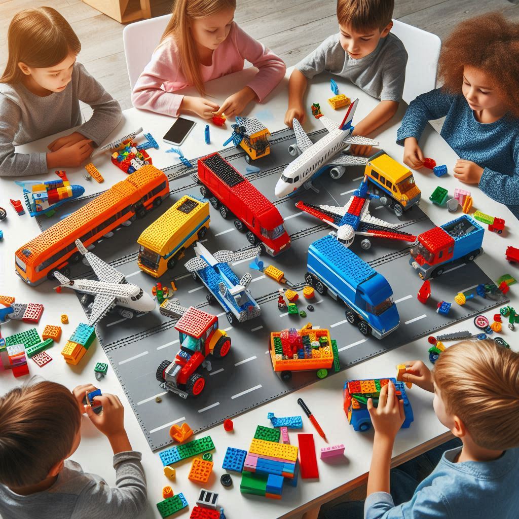 How to Build Various Transportation Vehicles with Building Blocks