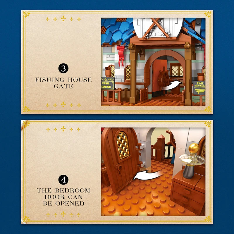 Medieval Fisherman’s Wharf Building Blocks Set