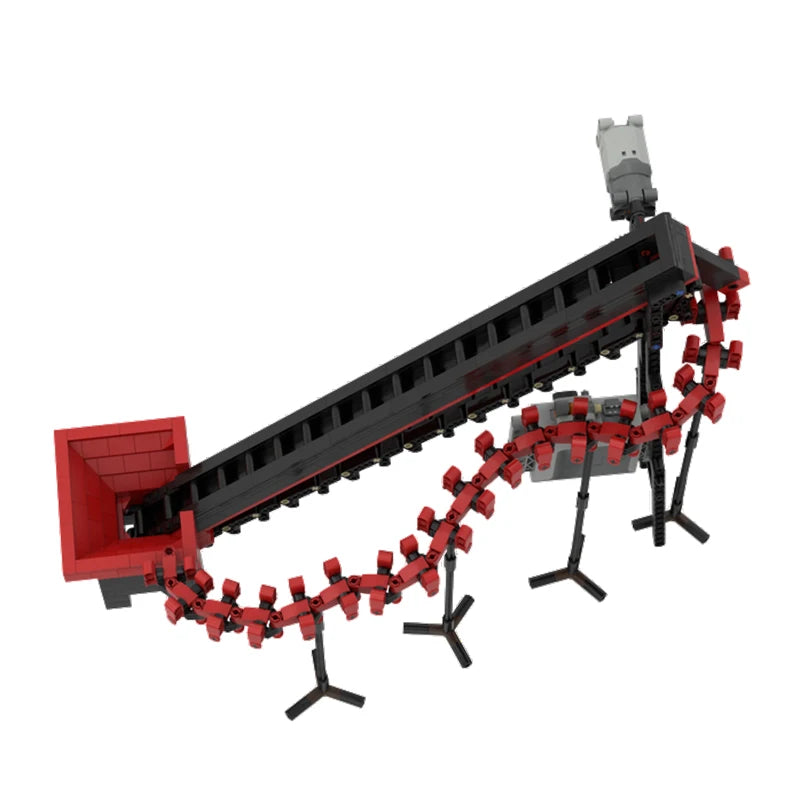  Conveyor Mobile Ball Education Building Block Set featuring a dynamic sports track model, perfect for DIY assembly and educational play, ideal as a children's Christmas gift.