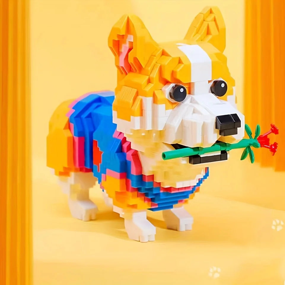 Corgi building set, a fun and educational toy for kids.