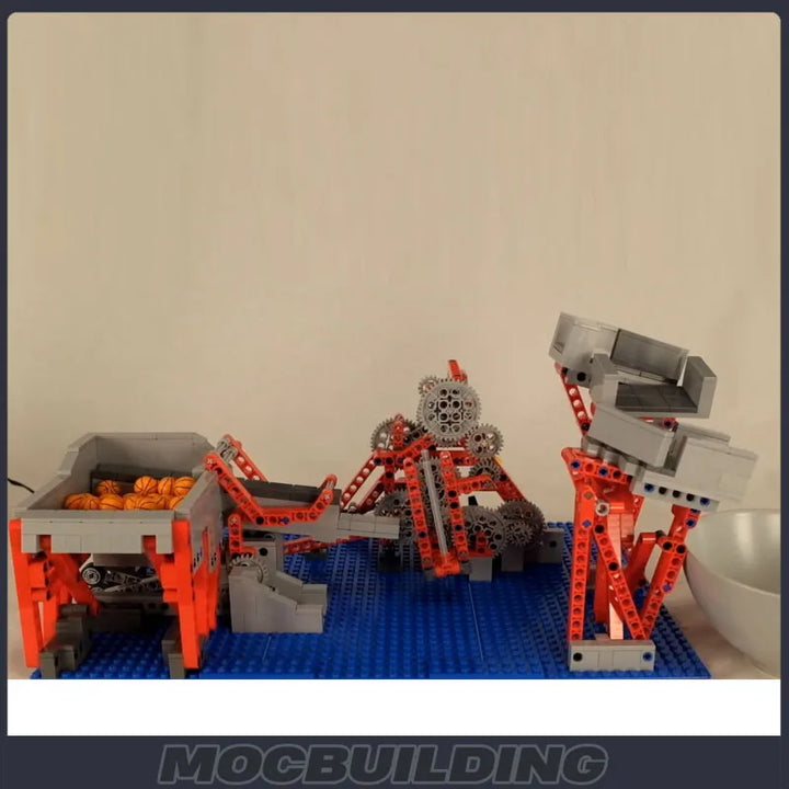 GBC Cardan Lift MOC Cycloidal Drive Building Block Set featuring a complex cycloidal drive mechanism, perfect for educational purposes and DIY assembly enthusiasts.