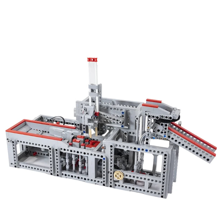  GBC Ball MOC Stamp Motor Building Block featuring a dynamic stamp mechanism, ideal for technology enthusiasts and puzzle lovers, perfect as a creative gift for the holidays.