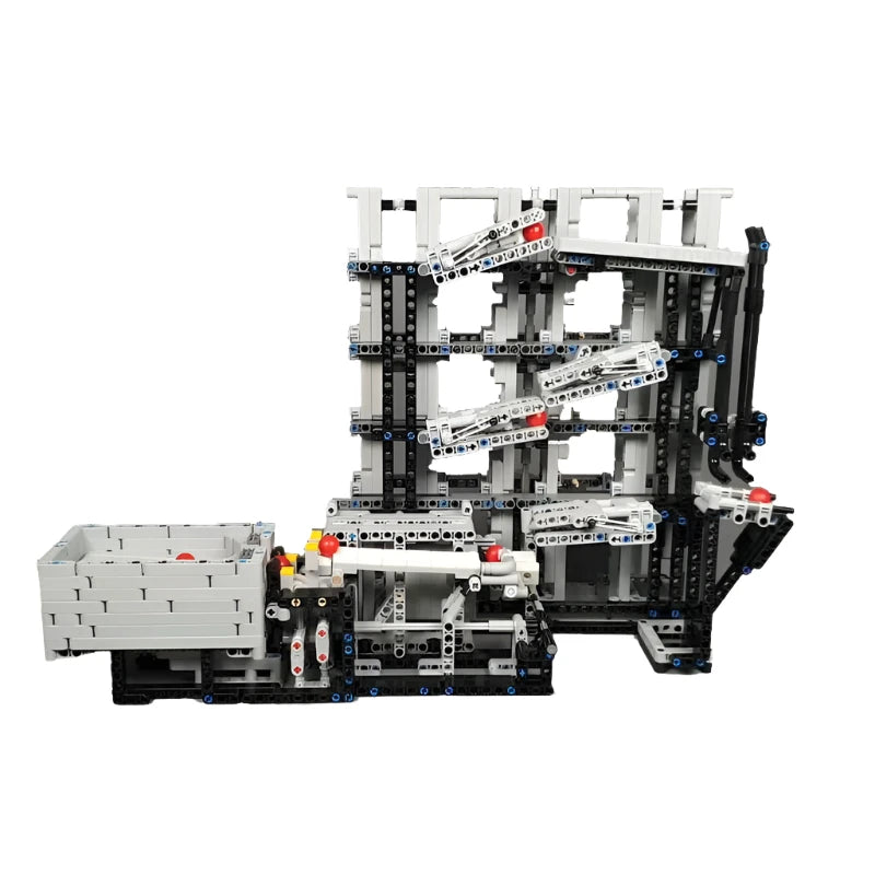 GBC Ball Rolling Machine 6 MOC Building Blocks Set featuring a sophisticated rolling machine mechanism, ideal for science enthusiasts and DIY builders.