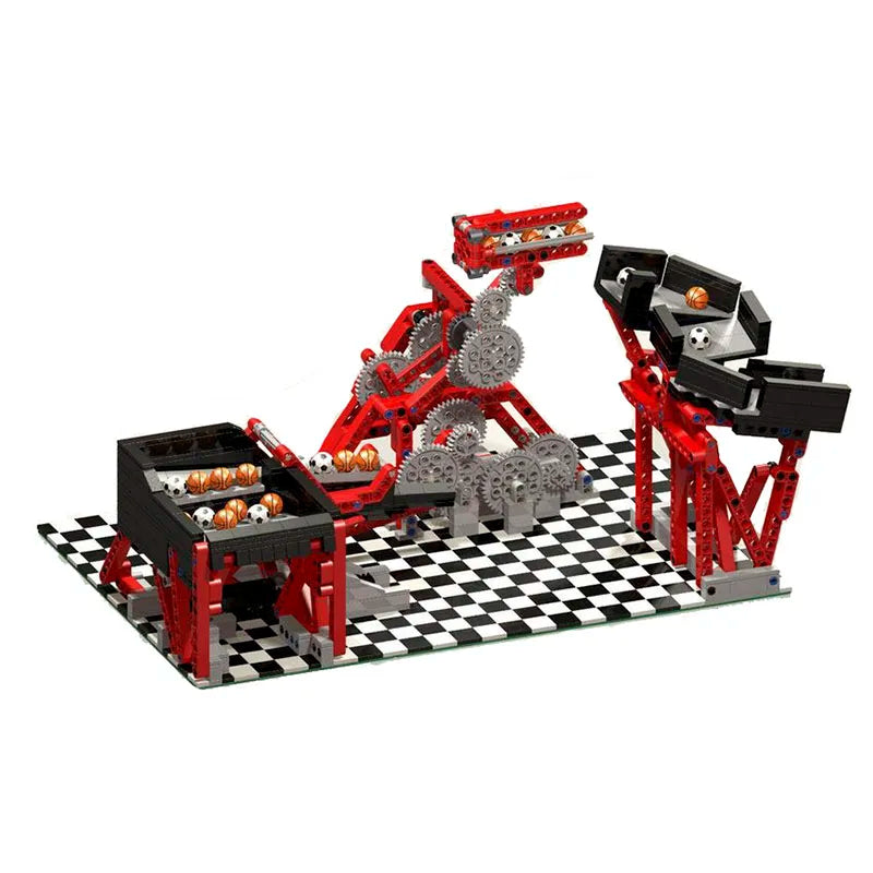 GBC Cardan Lift MOC Cycloidal Drive Building Block Set featuring a complex cycloidal drive mechanism, perfect for educational purposes and DIY assembly enthusiasts.