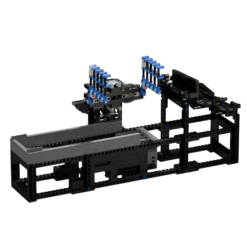 GBC Fork MOC Building Block Set featuring a motorized sports ball mechanism, perfect for creative play and educational purposes