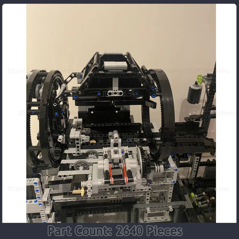 GBC MOC Rotary Dumper and Train Elevator Building Block Set featuring a motorized system for dumping and elevating, perfect for creative and educational building.