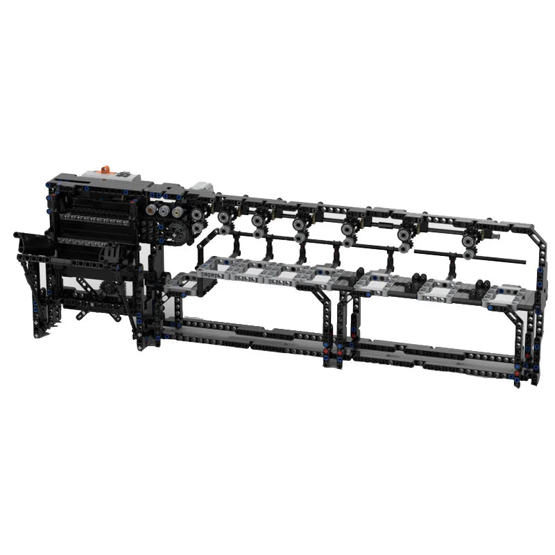  GBC Modular MOC Technology Bricks Axle Sorter Building Block Set featuring a motorized axle sorting mechanism, perfect for creative and educational play.