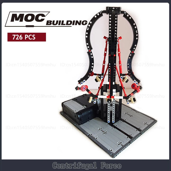GBC Module Centrifugal Force Powered Machine MOC Building Block Set featuring a dynamic centrifugal force mechanism, perfect for educational play and creative building.