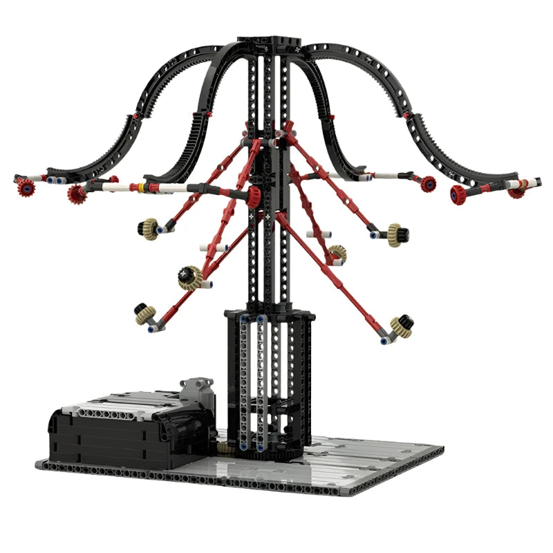 GBC Module Centrifugal Force Powered Machine MOC Building Block Set featuring a dynamic centrifugal force mechanism, perfect for educational play and creative building.