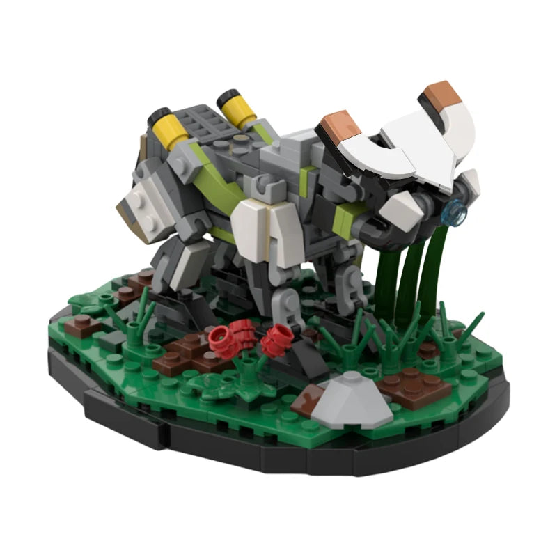 MOC-102738 Personalized Small Cow Mechanical Building Block Set featuring a cute and detailed cow model, perfect for kids and home decoration.