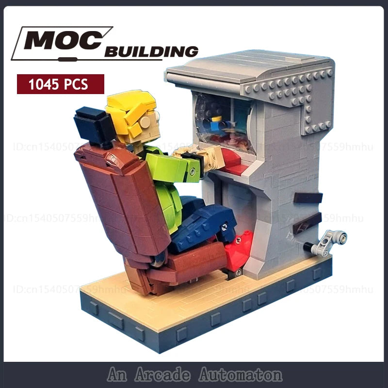 MOC Building Blocks GBC Module An Arcade Automaton Motor Machine Technology Bricks Toys Creative Collection Display Xmas Gifts