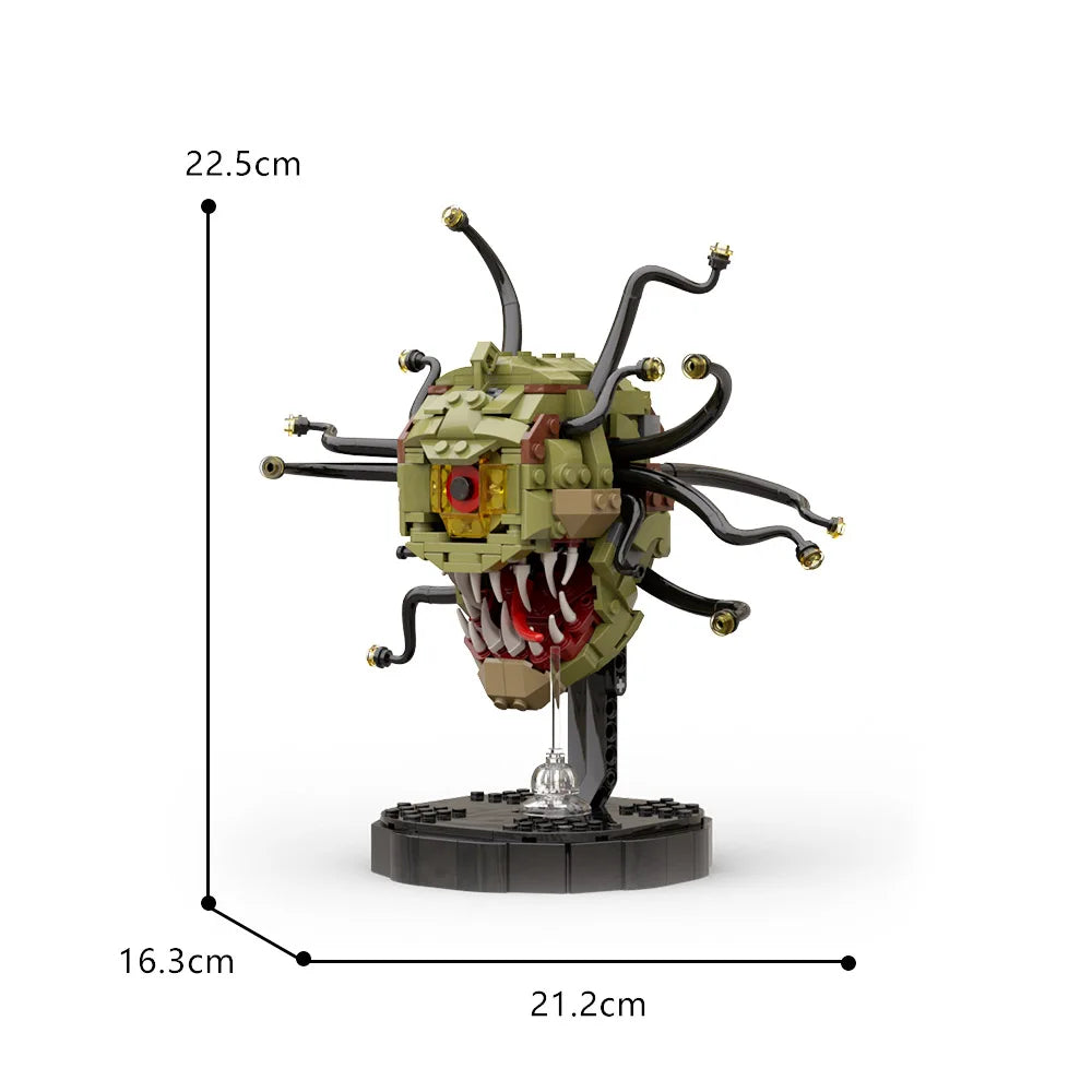 MOC Cannibalism Monster Demo Cannibal Building Block Kit Robot Game Character Monster Brick Kids Birthday Toy Gift