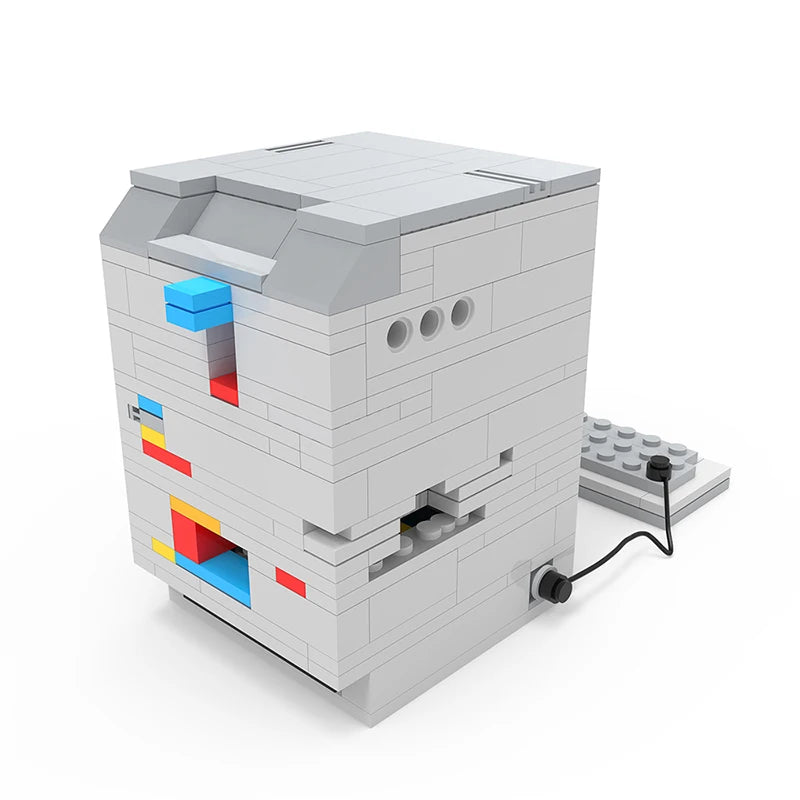 MOC Puzzle Box - A Level 6 Decryption Box Building Blocks Set featuring an intricate rainbow picture puzzle, perfect for puzzle enthusiasts, brain teasers, and unique gift ideas.