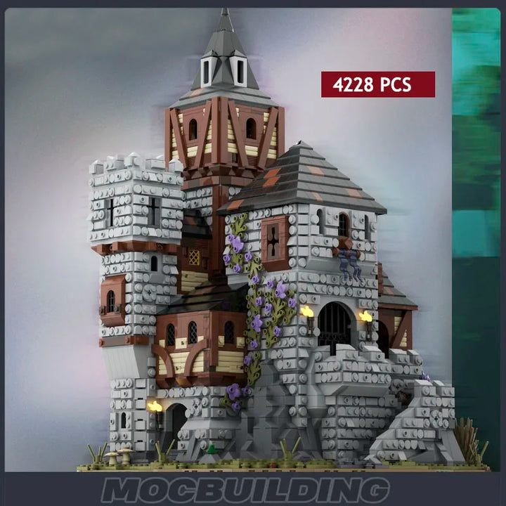 Ultimate Medieval Fortress Village Building Block Model featuring a detailed medieval castle and village, perfect for collectors, history enthusiasts, and creative builders.