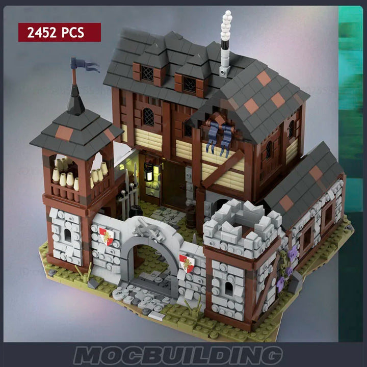 Ultimate Medieval Fortress Village Building Block Model featuring a detailed medieval castle and village, perfect for collectors, history enthusiasts, and creative builders.