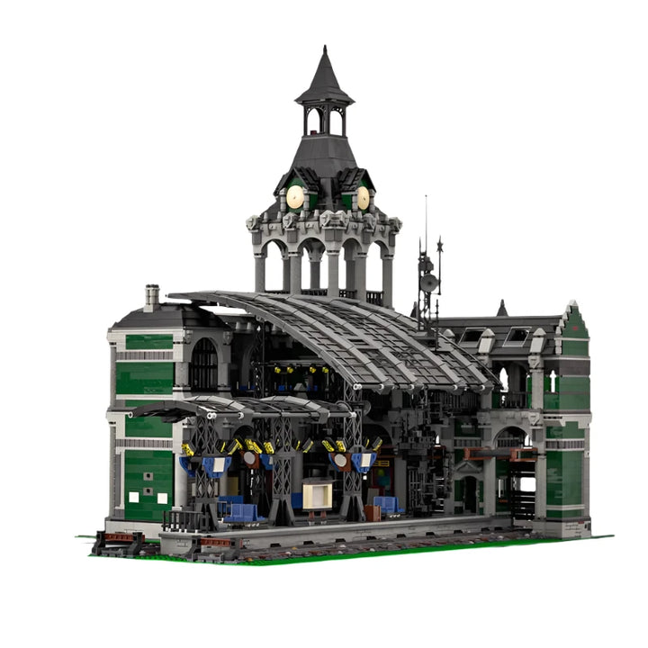 Modular Castle Architecture Building Block Set featuring detailed castle construction with modular components, ideal for children, collectors, and DIY enthusiasts.