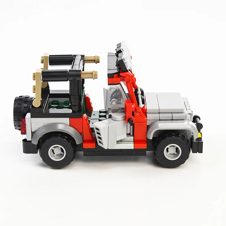 Off-Road Adventure SUV Building Blocks Kit featuring a colorful and detailed SUV model with realistic details and vibrant design