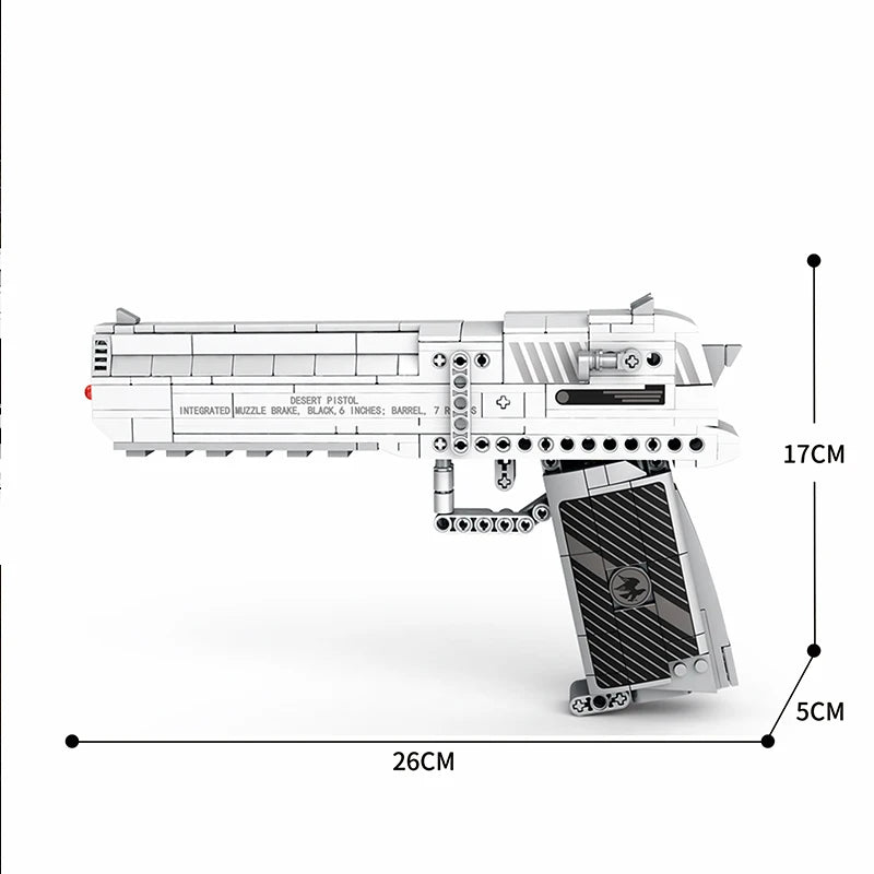 Reobrix Desert Eagle Building Block Toy - This fun and educational toy allows kids to build a replica of the Desert Eagle pistol