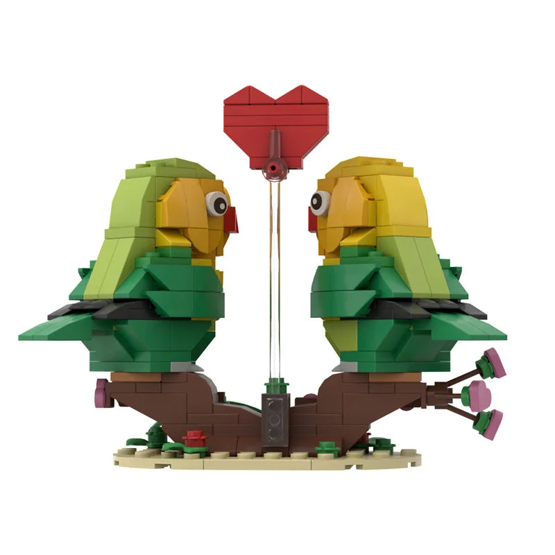 MOC Valentine's Lovebirds סט לבני ברווז מנדרין 