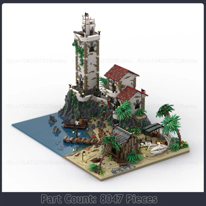 MOC Beach Model Block Building Tower House 