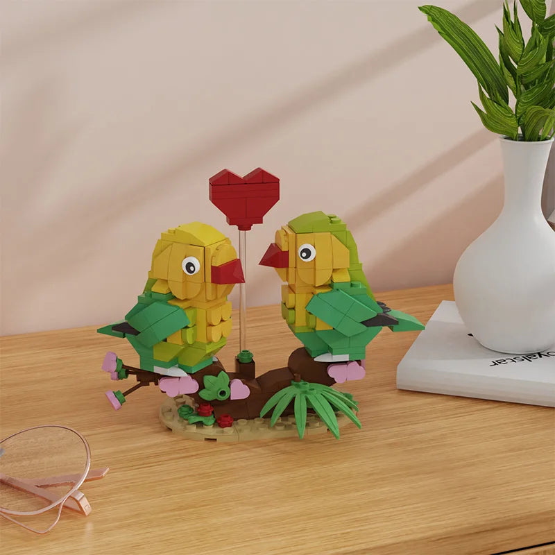 MOC Valentine's Lovebirds סט לבני ברווז מנדרין 