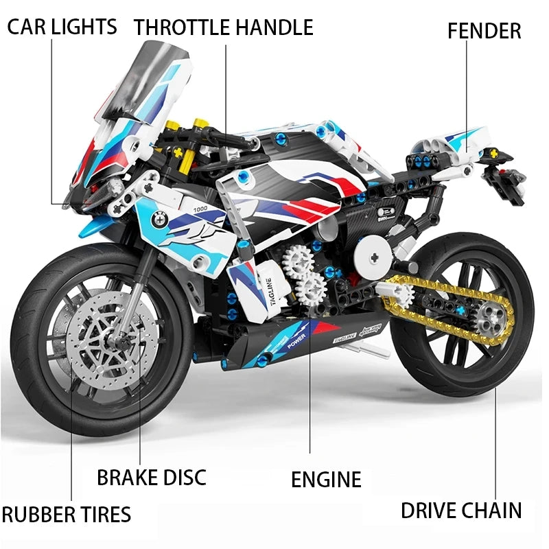 MOC אופנוע טכני דגם M1000RR