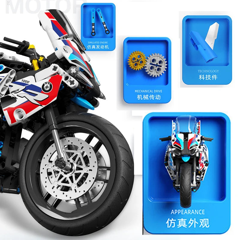 MOC אופנוע טכני דגם M1000RR