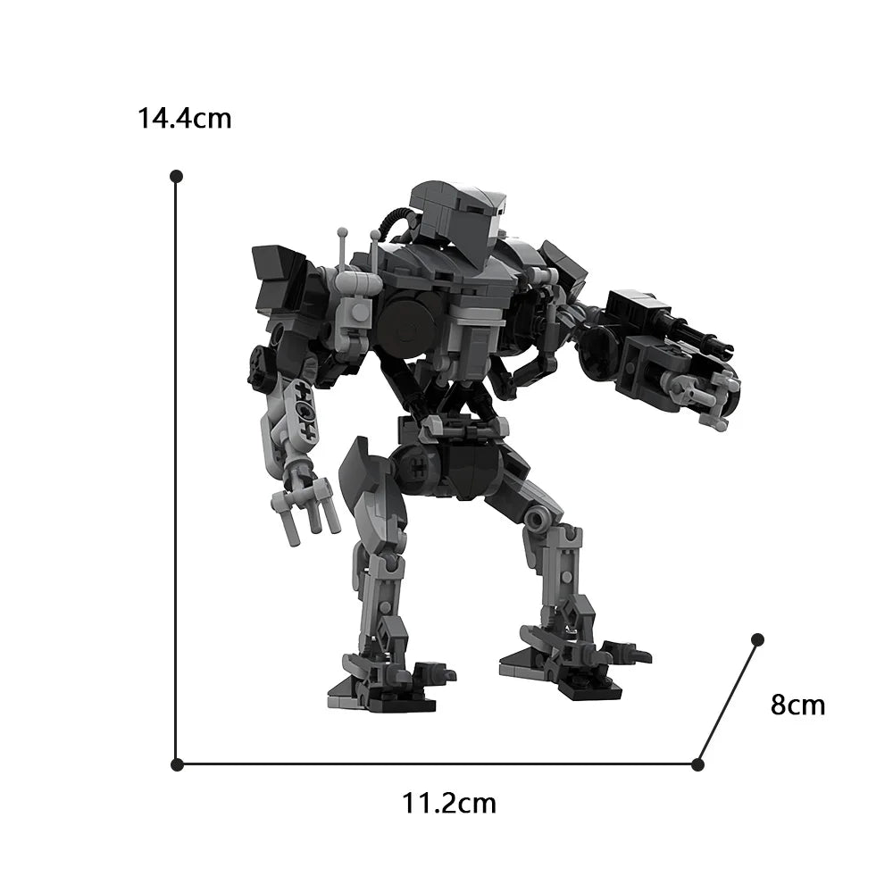 סט MOC-RoboCopped 2 Robo CAIN 1990 אבני בניין