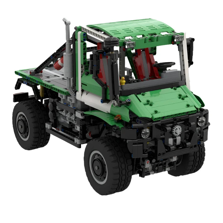 MOC Building Blocks City Construction Vehicle Series Trial Truck featuring a detailed trial truck motor machine made from high-quality technology bricks, perfect for construction enthusiasts, aspiring engineers, and building block fans.