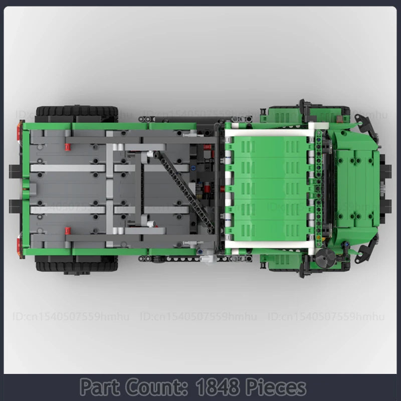 MOC Building Blocks City Construction Vehicle Series Trial Truck featuring a detailed trial truck motor machine made from high-quality technology bricks, perfect for construction enthusiasts, aspiring engineers, and building block fans