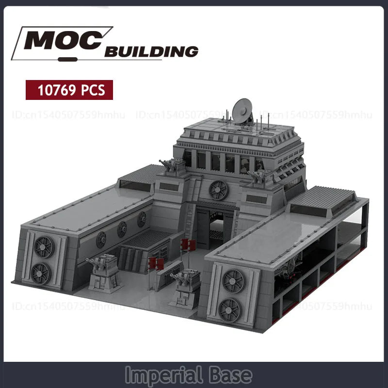 UCS Imperial Base MOC Movie Series Building Blocks featuring a highly detailed Imperial base model inspired by a popular movie series, perfect for creative building, display, and collecting.