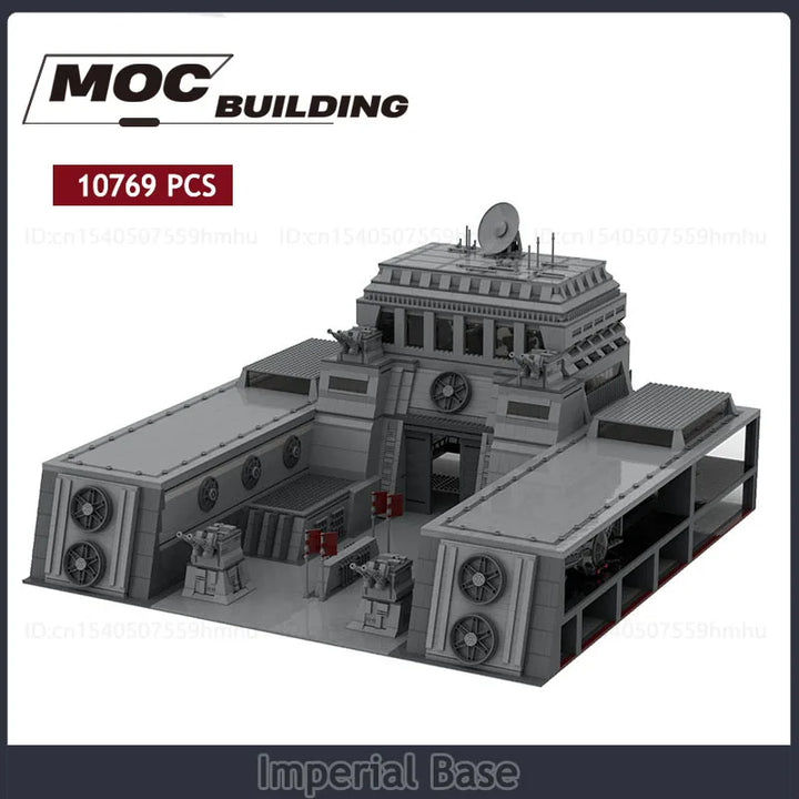 UCS Imperial Base MOC Movie Series Building Blocks featuring a highly detailed Imperial base model inspired by a popular movie series, perfect for creative building, display, and collecting.