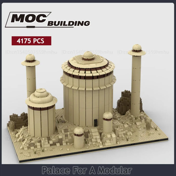 UCS Movie Scene MOC Building Blocks Palace featuring a modular space palace inspired by a popular movie, perfect for DIY assembly, creative display, and ultimate collector gifts.