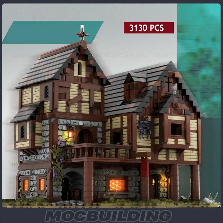 Ultimate Medieval Fortress Village Building Block Model featuring a detailed medieval castle and village, perfect for collectors, history enthusiasts, and creative builders.
