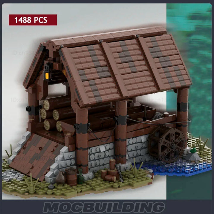 Ultimate Medieval Fortress Village Building Block Model featuring a detailed medieval castle and village, perfect for collectors, history enthusiasts, and creative builders.