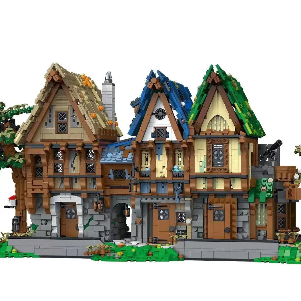 Medieval Village Building Block Set - Create Your Own Historical Miniature Town