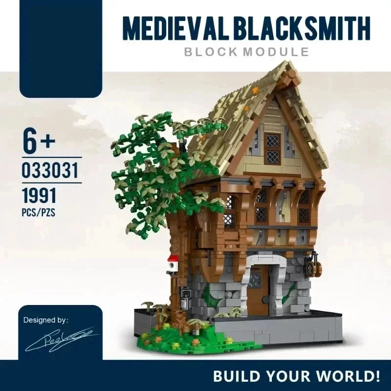 Medieval Village Building Block Set - Create Your Own Historical Miniature Town